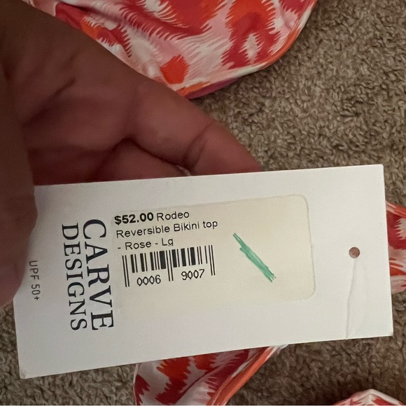 Carve Designs Ikat Reversible Bikini Top - Picture 3 of 5